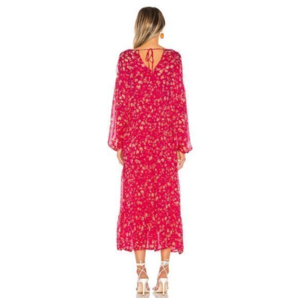 Free People Wallflower Raspberry Dress. - Picture 3 of 7
